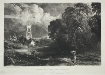 Vari soggetti di paesaggio, caratteristici del paesaggio inglese...Stoke by Neyland, Suffolk, 1830