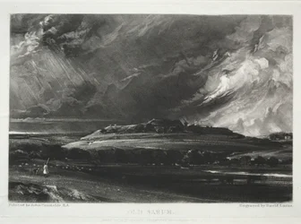 Vari soggetti di paesaggio, caratteristici del paesaggio inglese... Old Sarum, 1832