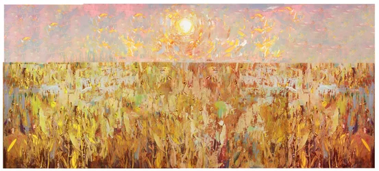 Collage di campo di grano, 2017