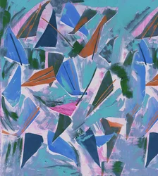 Campione di terreno in blu, 2017