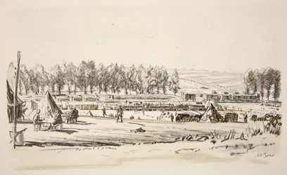 Un capolinea ferroviario, illustrazione da 