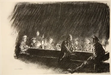 Un pasto del Royal Flying Corps, illustrazione da 