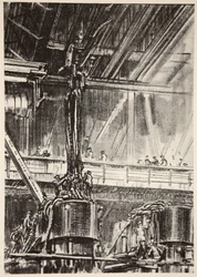 Nella bottega del motore, illustrazione da 