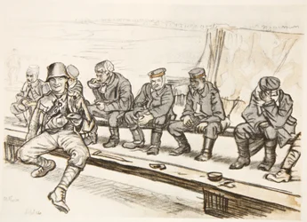 Il guerriero felice, illustrazione da 