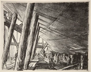 Sotto una nave, illustrazione da 