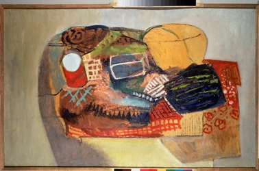 Natura morta. Dipinto di David Petrovich Sterenberg, olio su tela