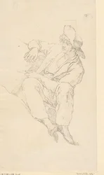 Pescatore seduto