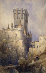 Alcazar, Segovia, Spagna, 1836