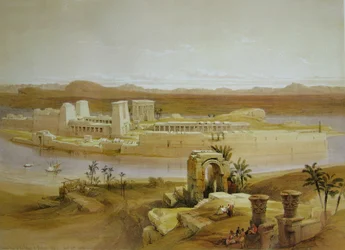 David Roberts Isola del Tempio Philae