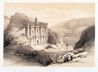 El Deir, Petra, disegno realizzato l