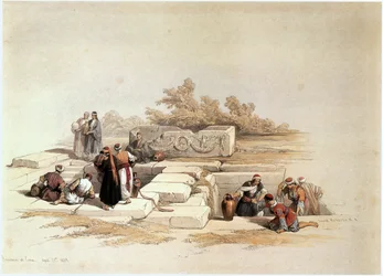 Fontana di Canaa, Valle di Jesreel (incisione)