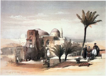 In Terra Santa: Gerusalemme, Chiesa del Santo Sepolcro (incisione)