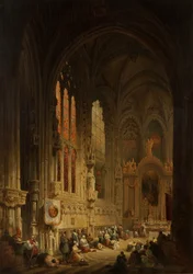 Interno di una cattedrale, 1822 o 1829