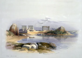 Isola di Philae, Nubia", novembre 1838. Dopo l