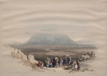 Monte Tabor dalla pianura di Esdraelon, 1839