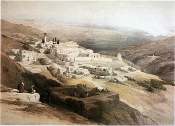 Nazareth, Monastero dei Frati Francescani, Israele (incisione)