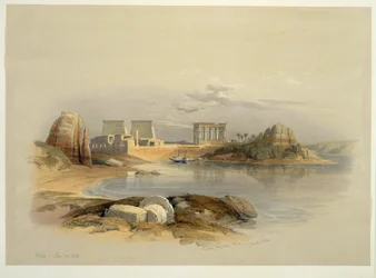Isola di Philae, Egitto (acquerello)