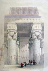 Portico del Tempio di Dendera, XIX secolo