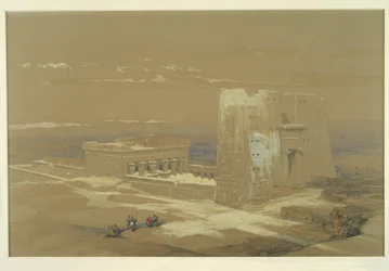 Il tempio di Edfu (acquerello)