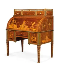 Bureau cilindrico meccanico, Neuwied, c.1776-79