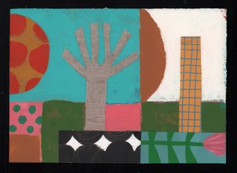 Albero da frutto al tramonto