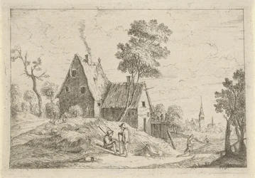 Paesaggio con una casa