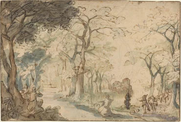 Paesaggio con Eliseo deriso