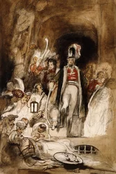 Studio per (Sir David Baird scopre il corpo di Tipu Sahib), 1838