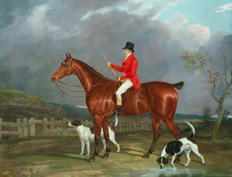 Un cacciatore e cani, 1824