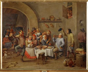 Le Roi Boit (olio su rame)