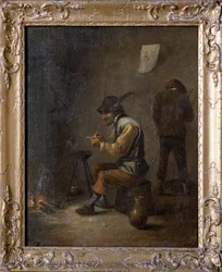Contadini in un interno