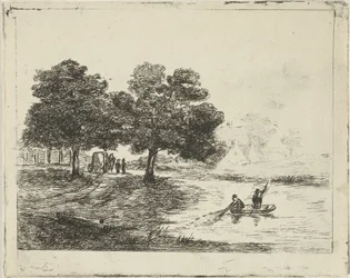 Paesaggio con pescatori