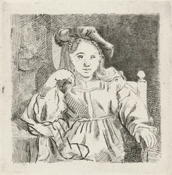 Ragazza seduta