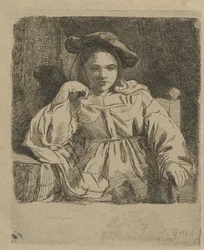 Ragazza seduta