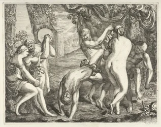 Paesaggio con baccanale