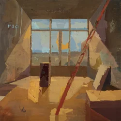 Musée des Aigles Modernes 14, 2023 (olio su lino)