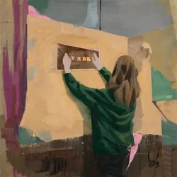 Musée des Aigles Modernes 17 (VNDR), 2024 (olio su lino)