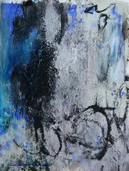 Strati astratti in stile grunge blu
