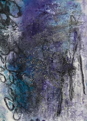 Vortici di indaco astratti