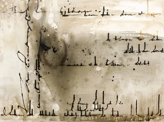 Scrittura astratta a inchiostro
