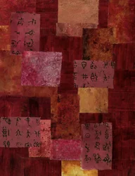 Collage di caratteri asiatici