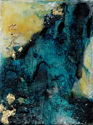 Verde acqua intenso con riflessi dorati