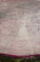 Orizzonte di nebbia rosa