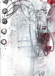 Grunge astratto rosso e nero