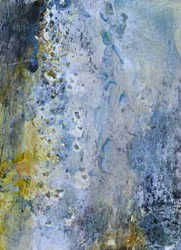 Patina blu-oro serena