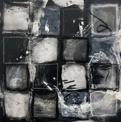 Griglia monocromatica con texture
