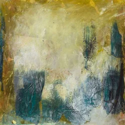Verde acqua dorato con effetto materico
