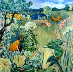 Il giardino di MaIsha, 2020 (acrilico su tela)