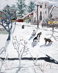Inverno, 2018 (acrilico su tela)
