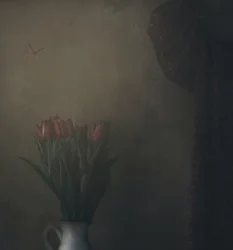 Tulipani e farfalla nell